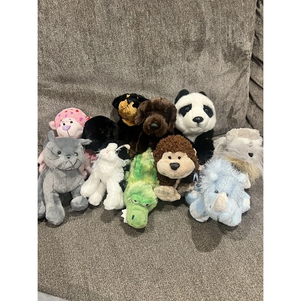VGUC- LOT - 11‎ Ganz Webkinz plush stuffed Lot animal toys NO CODE